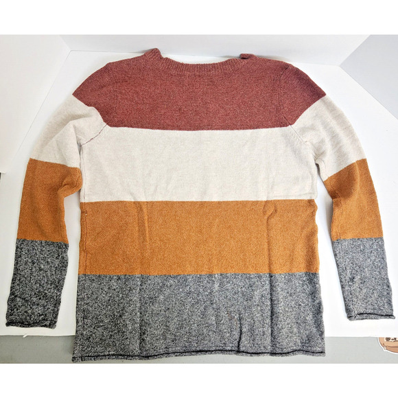 Pinque Colorblock Rolled Cuff Hem Knit Stitch Fix Soft Sweater Women's XL NWT - Picture 4 of 6